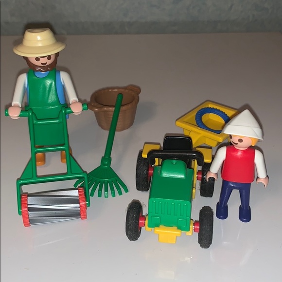 playmobil lawn mower